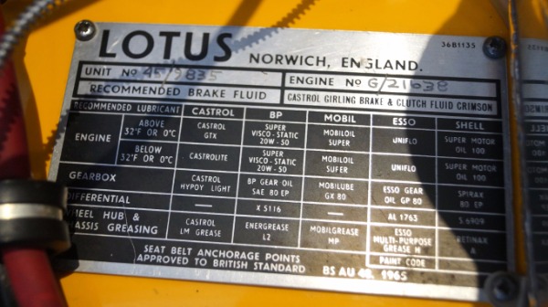 Used 1969 Lotus Elan Series 4