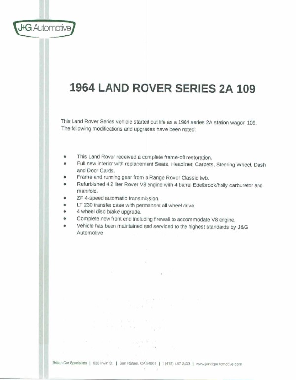 Used 1964 Land Rover Defender 109110