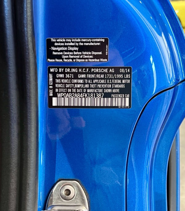 Used 2015 Porsche Cayman GTS