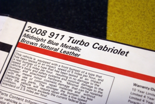 Used 2008 Porsche 911 Turbo Cabriolet