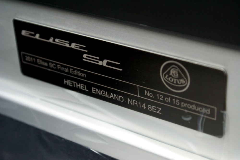 Used 2011 Lotus Elise SC Final Edition